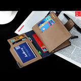 Baellerry brand Wallet men leather men wallets purse short male clutch leather wallet mens money bag quality guarantee