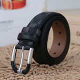 2017 fashionable mens belts pin buckle branded belts for men genuine leather black brown 3.5cm belt pants ceinture homme LJ027