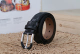 2017 fashionable mens belts pin buckle branded belts for men genuine leather black brown 3.5cm belt pants ceinture homme LJ027