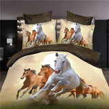 Medusa 3d wolf king/queen/twin size 3/4pcs bedding set of duvet/doona cover bed sheet pillow cases bed linen set-COBERTOR-FOREVER KRN