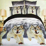 Medusa 3d wolf king/queen/twin size 3/4pcs bedding set of duvet/doona cover bed sheet pillow cases bed linen set-COBERTOR-FOREVER KRN