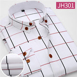 VISADA JAUNA 2017 New Arrival Men Shirt Casual Long Sleeve Plaid Formal Brand Clothing Business Shirts Man Chemise Homme N131-CAMISAS-FOREVER KRN