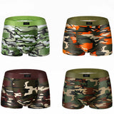 Camouflage printed Boxer Shorts male panties Breathable Comfortable Letter Underwear For Men Cheap Boxer Shorts 4pcs/lot-BOXER-FOREVER KRN