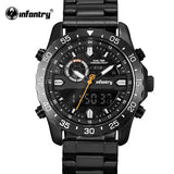 INFANTRY Men Watches Analog Quartz Wristwatch Waterproof Chronograph Auto Date Sports Watch Relogio Masculino 2017 New Fashion