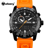 INFANTRY Men Watches Analog Quartz Wristwatch Waterproof Chronograph Auto Date Sports Watch Relogio Masculino 2017 New Fashion