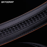 New 2017 High quality real leather belt men Automatic belts luxury Brand Fashion brand designer belts men Silver black belt