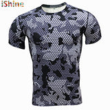 New 3D Print Fitness T Shirt Men Quick Dry T-shirt Crossfit Casual Fashion Tshirt Summer Camo Camouflage Compression Top Tees-PLAYERAS-FOREVER KRN