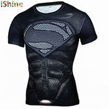 2017New Compression T Shirt Men Anime Superhero Skull Superman Fitness 3D Tshirt Bodybuilding Summer Crossfit Funny Bape T-shirt-PLAYERAS-FOREVER KRN