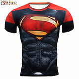 2017New Compression T Shirt Men Anime Superhero Skull Superman Fitness 3D Tshirt Bodybuilding Summer Crossfit Funny Bape T-shirt-PLAYERAS-FOREVER KRN