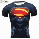 2017New Compression T Shirt Men Anime Superhero Skull Superman Fitness 3D Tshirt Bodybuilding Summer Crossfit Funny Bape T-shirt-PLAYERAS-FOREVER KRN