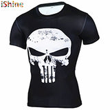 2017New Compression T Shirt Men Anime Superhero Skull Superman Fitness 3D Tshirt Bodybuilding Summer Crossfit Funny Bape T-shirt-PLAYERAS-FOREVER KRN