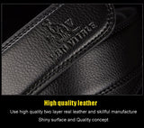 Famous Brand Belt Men 100% Good Quality Cowskin Genuine Luxury Leather Men's Belts for Men,Strap Male Metal Automatic Buckle-CINTURONES-FOREVER KRN