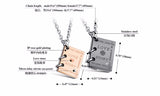 Fashion Jewelry Never Fade Stainless Steel "Love Story Book" Couple Pendant for Lovers-COLLARES-FOREVER KRN