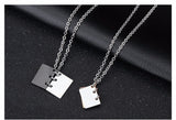 Fashion Jewelry Never Fade Stainless Steel "Love Story Book" Couple Pendant for Lovers-COLLARES-FOREVER KRN