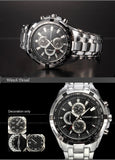 2017 Brand Luxury full stainless steel Watch Men Business Casual quartz Watches Military Wristwatch waterproof Relogio New SALE-WATCHS-FOREVER KRN