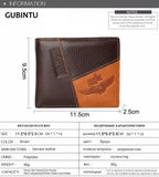 Famous Luxury Brand Genuine Leather Men Wallets Coin Pocket Zipper Men's Leather Wallet with Coin Purse portfolio cartera ZC8042