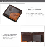 Famous Luxury Brand Genuine Leather Men Wallets Coin Pocket Zipper Men's Leather Wallet with Coin Purse portfolio cartera ZC8042