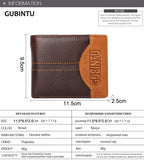 Famous Luxury Brand Genuine Leather Men Wallets Coin Pocket Zipper Men's Leather Wallet with Coin Purse portfolio cartera ZC8042