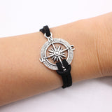 Hot sale Tree of Life Leather charm Bracelets Bangle Black Rope chain anchor bike OWL cross Heart Jewelry For unisex men Women-BRACELETS-FOREVER KRN