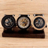 BOBO BIRD K12 Automatic Mechanical Watch Classic Style Luxury Men Analog Wristwatch Bamboo Wooden With Steel in Gift Wooden Box