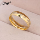 UNB 2017 Midi Stainless Steel One Ring of Power Gold the Lord of Ring Lovers Women Men Fashion Jewelry Wholesale Free Shipping-ANILLOS-FOREVER KRN