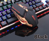 LED Optical Mouse with adjustable USB cable for, video games, laptop computer, PC