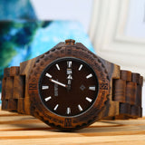 Bewell ZS-W086B Luxury Brand Wood Watch Men Analog Quartz Movement Date Waterproof Wooden Watches Male Wristwatches relogio