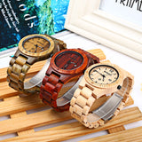 Bewell ZS-W086B Luxury Brand Wood Watch Men Analog Quartz Movement Date Waterproof Wooden Watches Male Wristwatches relogio