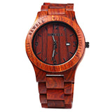 Bewell ZS-W086B Luxury Brand Wood Watch Men Analog Quartz Movement Date Waterproof Wooden Watches Male Wristwatches relogio