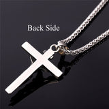 Collare INRI Crucifix Cross Necklace Gold/Rose Gold/Black Gun Color Stainless Steel Chain For Men Jewelry Jesus Piece P166