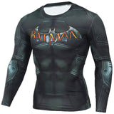 Hot Sale Fitness MMA Compression Shirt Men Anime Bodybuilding Long Sleeve Crossfit 3D Superman Punisher T Shirt Tops Tees-PLAYERAS-FOREVER KRN