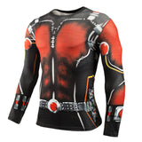 Hot Sale Fitness MMA Compression Shirt Men Anime Bodybuilding Long Sleeve Crossfit 3D Superman Punisher T Shirt Tops Tees-PLAYERAS-FOREVER KRN