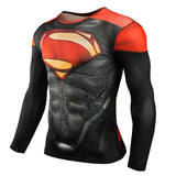 Hot Sale Fitness MMA Compression Shirt Men Anime Bodybuilding Long Sleeve Crossfit 3D Superman Punisher T Shirt Tops Tees-PLAYERAS-FOREVER KRN