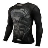 Hot Sale Fitness MMA Compression Shirt Men Anime Bodybuilding Long Sleeve Crossfit 3D Superman Punisher T Shirt Tops Tees-PLAYERAS-FOREVER KRN