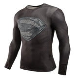 Hot Sale Fitness MMA Compression Shirt Men Anime Bodybuilding Long Sleeve Crossfit 3D Superman Punisher T Shirt Tops Tees-PLAYERAS-FOREVER KRN