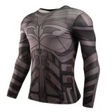 Hot Sale Fitness MMA Compression Shirt Men Anime Bodybuilding Long Sleeve Crossfit 3D Superman Punisher T Shirt Tops Tees-PLAYERAS-FOREVER KRN