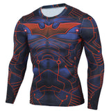 Hot Sale Fitness MMA Compression Shirt Men Anime Bodybuilding Long Sleeve Crossfit 3D Superman Punisher T Shirt Tops Tees-PLAYERAS-FOREVER KRN