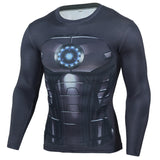 Hot Sale Fitness MMA Compression Shirt Men Anime Bodybuilding Long Sleeve Crossfit 3D Superman Punisher T Shirt Tops Tees-PLAYERAS-FOREVER KRN