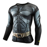 Hot Sale Fitness MMA Compression Shirt Men Anime Bodybuilding Long Sleeve Crossfit 3D Superman Punisher T Shirt Tops Tees-PLAYERAS-FOREVER KRN