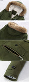 2017 new arrival men's thick warm winter down coat fur collar army green men parka big yards long cotton coat jacket parka men