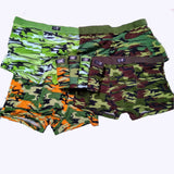 Camouflage printed Boxer Shorts male panties Breathable Comfortable Letter Underwear For Men Cheap Boxer Shorts 4pcs/lot-BOXER-FOREVER KRN