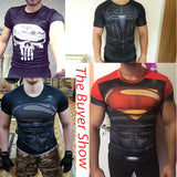 2017New Compression T Shirt Men Anime Superhero Skull Superman Fitness 3D Tshirt Bodybuilding Summer Crossfit Funny Bape T-shirt-PLAYERAS-FOREVER KRN