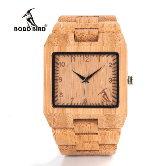 BOBO BIRD L22 Business Watches Mens top brand luxury Bamboo Wristwatch in Gift Box