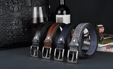 Mens Fashion Waist Belts Faux Crocodile Pattern Belts With Split Leather Luxury Crocodile Belt Men Designer Accessories Belts