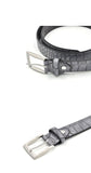 Mens Fashion Waist Belts Faux Crocodile Pattern Belts With Split Leather Luxury Crocodile Belt Men Designer Accessories Belts