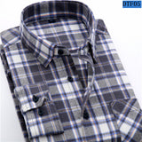 Men Flannel Plaid Shirt 100% Cotton 2017 Spring Autumn Casual Long Sleeve Shirt Soft Comfort Slim Fit Styles Brand Man Clothes-CAMISAS-FOREVER KRN