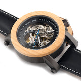 BOBO BIRD K12 Automatic Mechanical Watch Classic Style Luxury Men Analog Wristwatch Bamboo Wooden With Steel in Gift Wooden Box