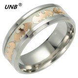 UNB 2017 Retro Luminous Men Ring Stainless Steel Batman Men's Rings Wedding Jewelry for Women Metal Material Bijoux Wholesale-ANILLOS-FOREVER KRN