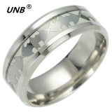 UNB 2017 Retro Luminous Men Ring Stainless Steel Batman Men's Rings Wedding Jewelry for Women Metal Material Bijoux Wholesale-ANILLOS-FOREVER KRN