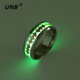 UNB 2017 Retro Luminous Men Ring Stainless Steel Batman Men's Rings Wedding Jewelry for Women Metal Material Bijoux Wholesale-ANILLOS-FOREVER KRN